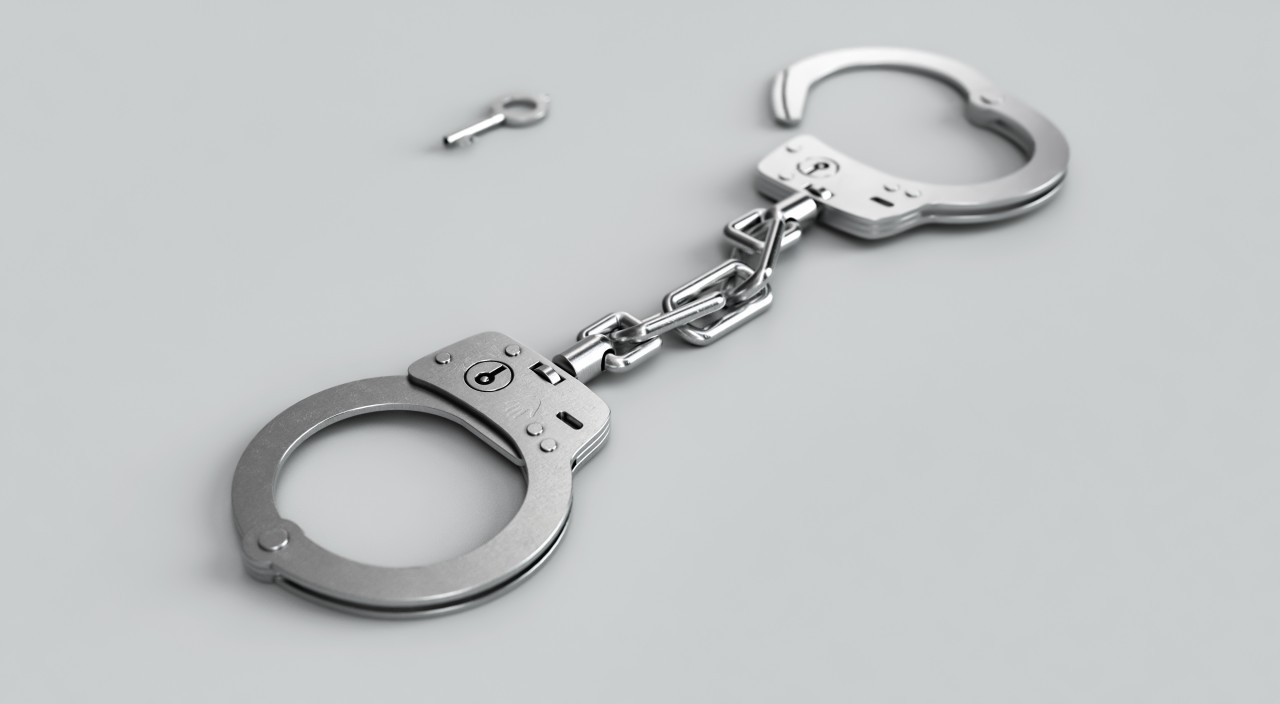 handcuffs arrested
