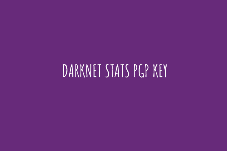 Darknetstats pgp key