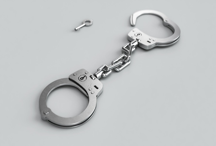 arrested handcuffs