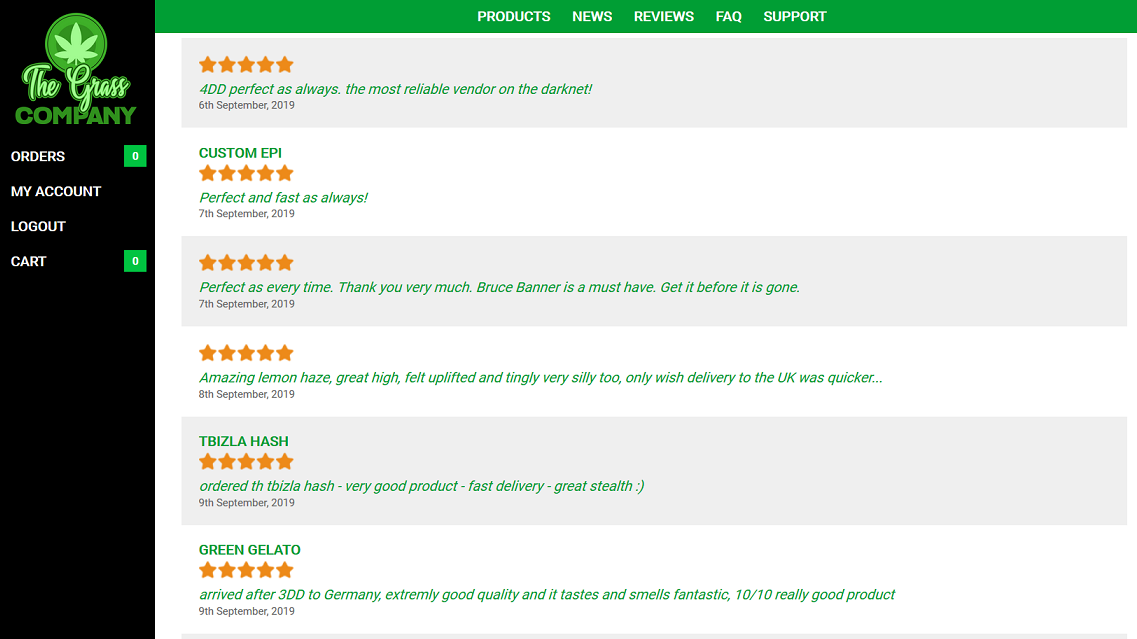 The Grass Company Ratings