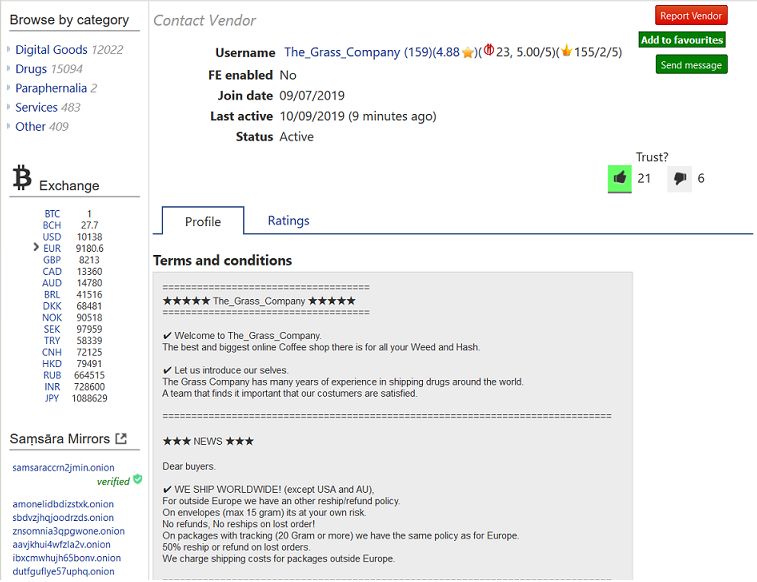 The Grass Company Samsara Market Ratings